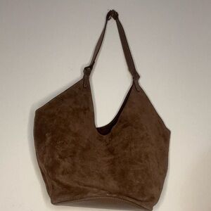 Brown Suede Women's Bag